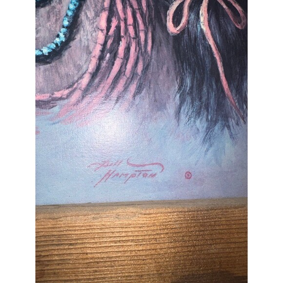 Vintage Native American Framed Paintings Prints by Bill Hampton, unique gift - Picture 7 of 11